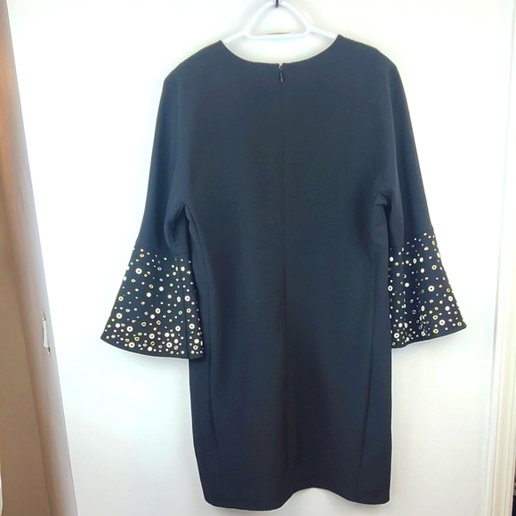 EUC ☆ Belle Badgley Dress w/ Studded Bell Sleeve - Picture 6 of 10